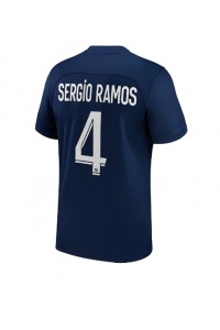 Paris Saint-Germain Sergio Ramos #4 Fotballdrakt Hjemme Klær 2022-23 Korte ermer